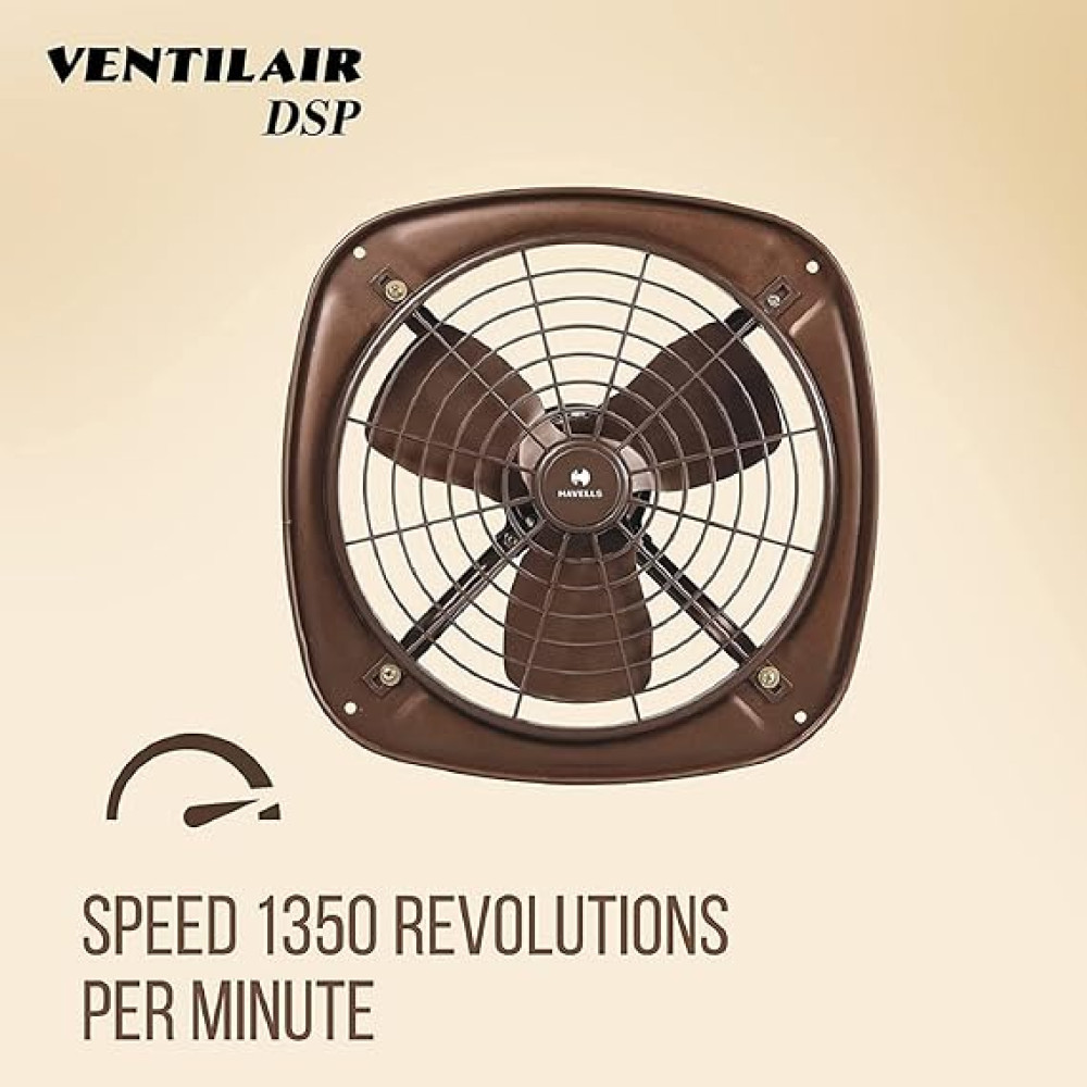 DSP Ventilation Exhaust Fan |230mm/300mm |Brown |Domestic |Havells