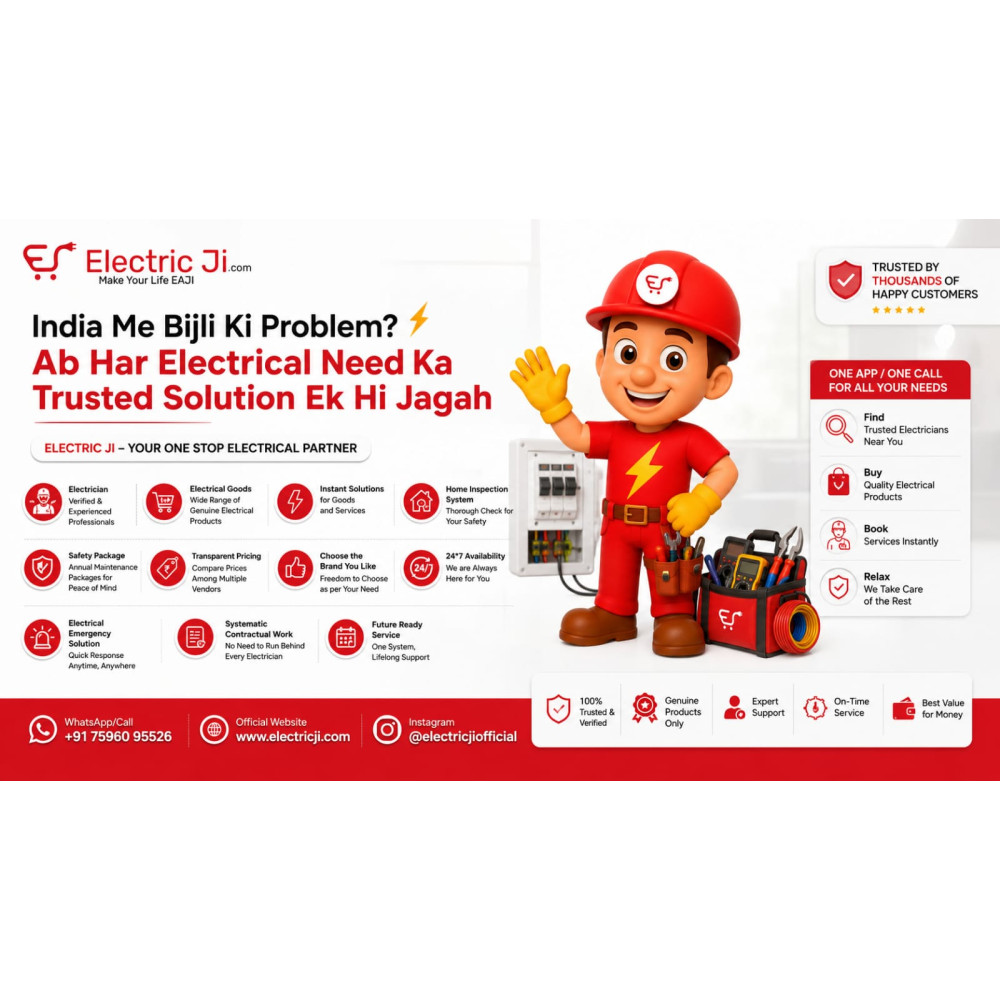 India me Bijli ki problem? Ab har Electrical need ka trusted solution Ek Hi Jagah