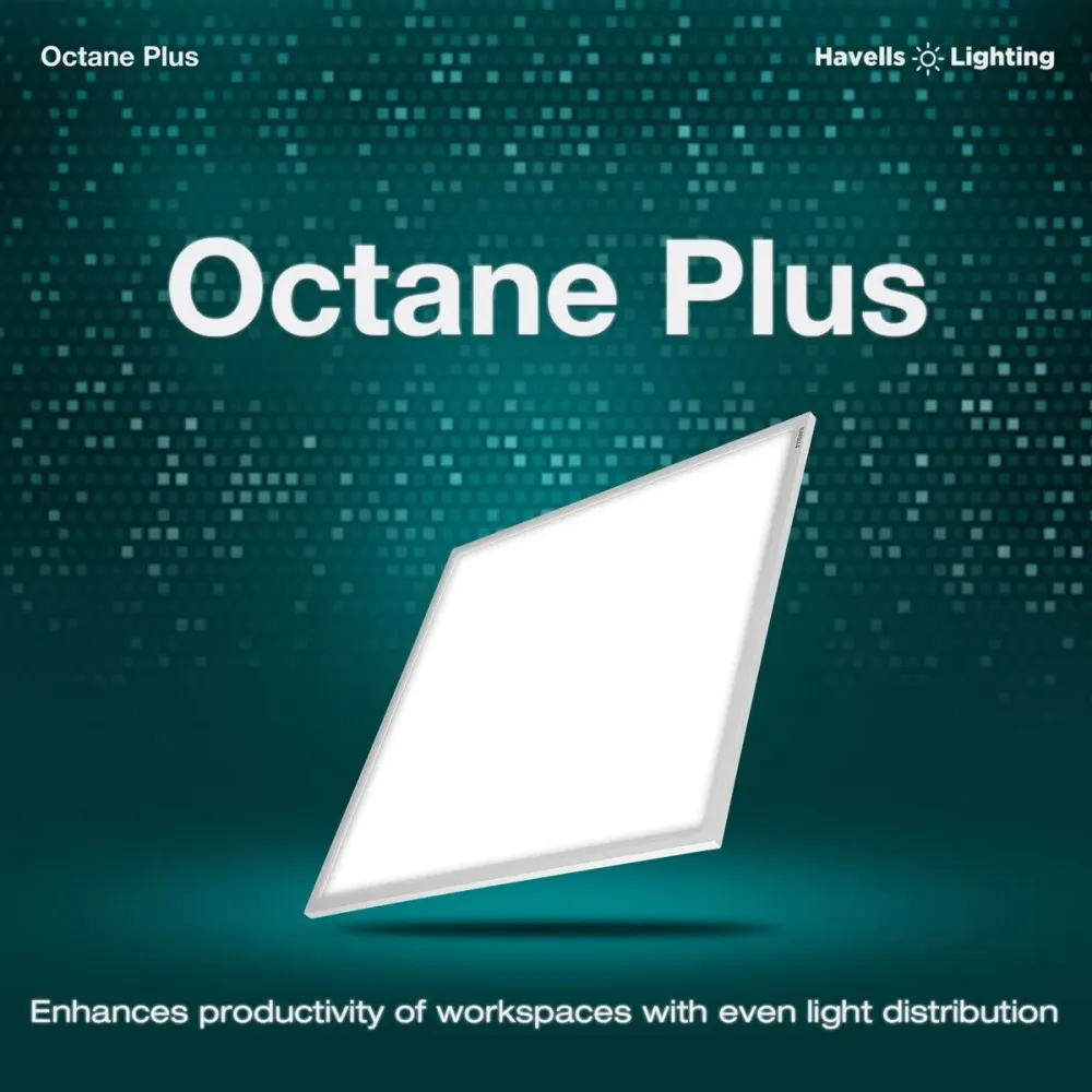 18W Octane Plus LED Panel Square Light|6500K |210x210/18mm |Havells