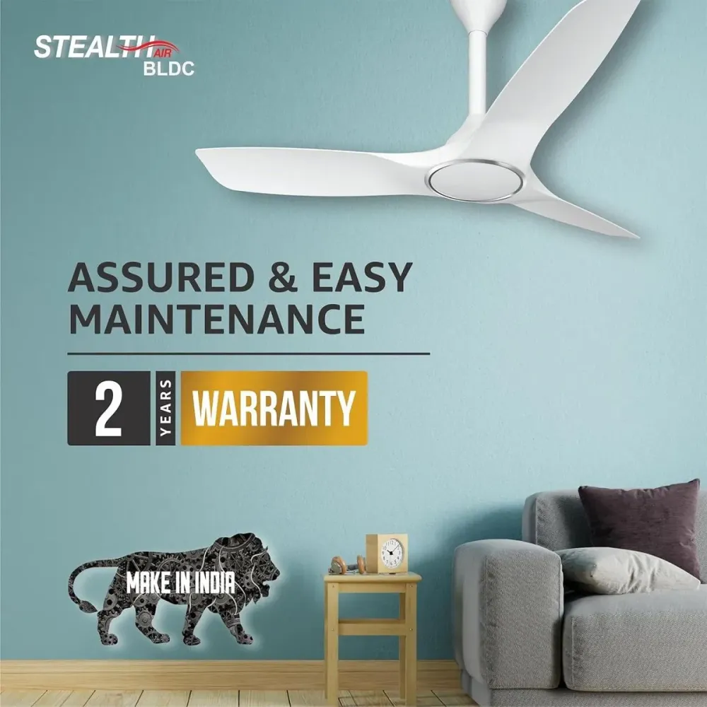 Stealth Air  Ceiling Fan |1200mm BLDC+ | Remote Control | Havells