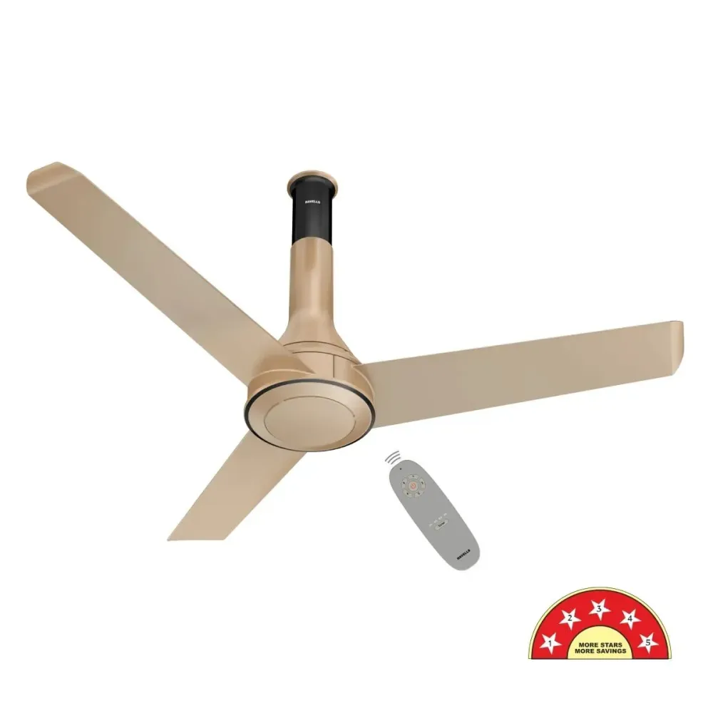 Crista BLDC+ Ceiling Fan | 1200mm | Remote Control |Havells