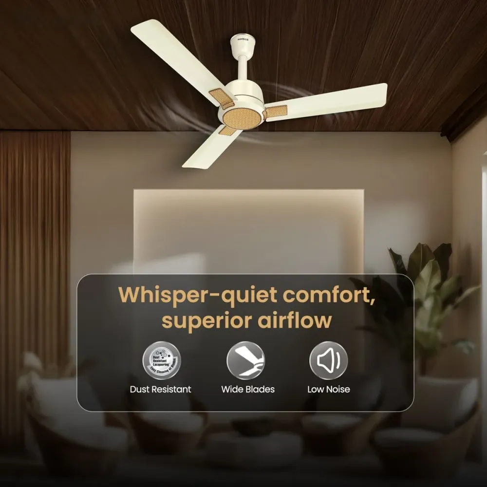 Eva Decorative Ceiling Fan | 1200mm | Havells