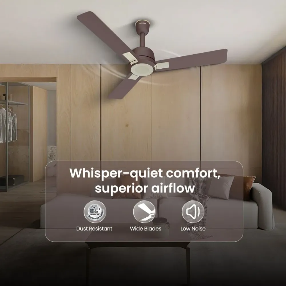 Eva Decorative Ceiling Fan | 1200mm | Havells