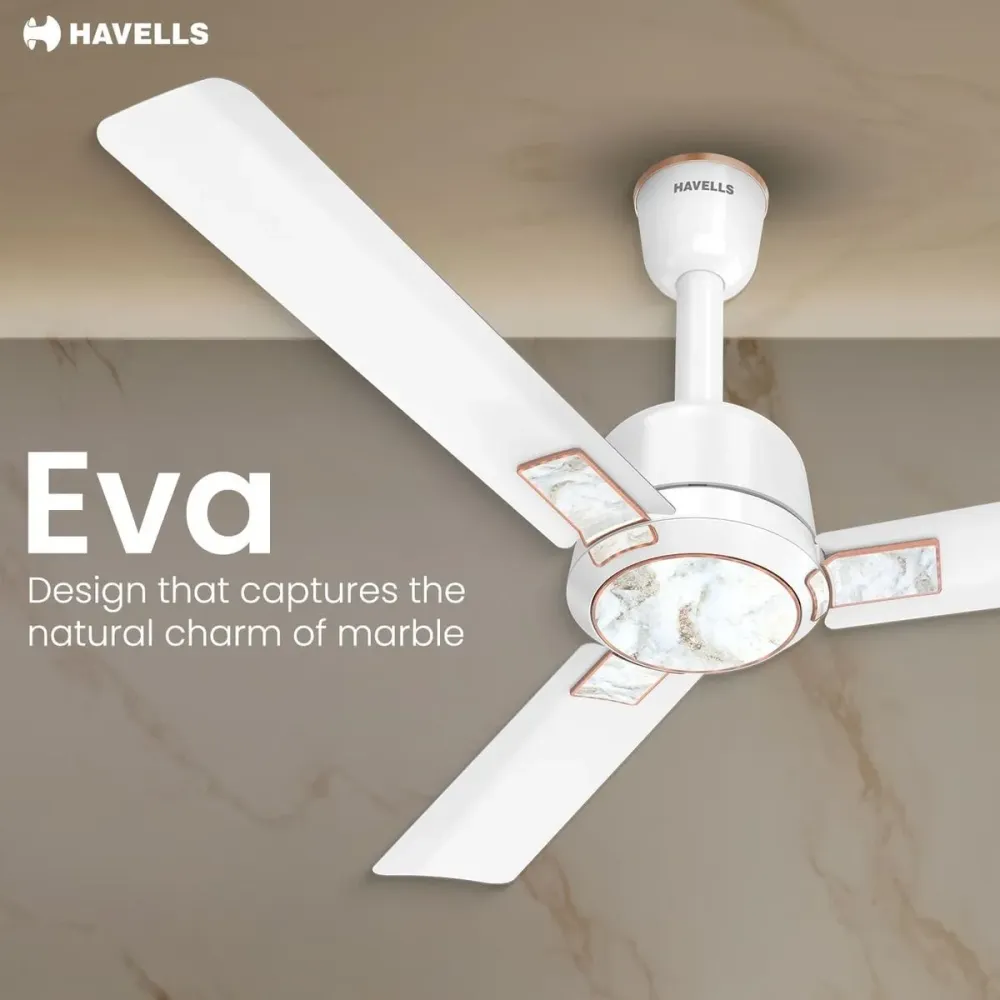 Eva Decorative Ceiling Fan | 1200mm | Havells