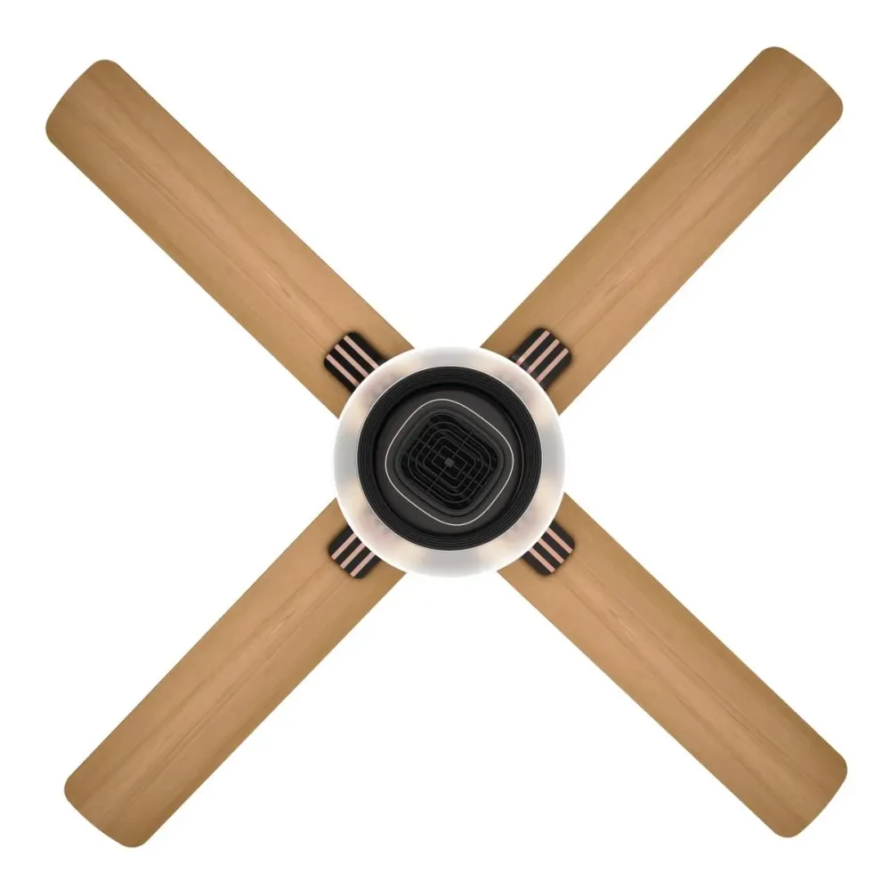 Florette All Weather Ceiling Fan | 1320mm BLDC+ | Pinewood/Walnut Wood | Havells