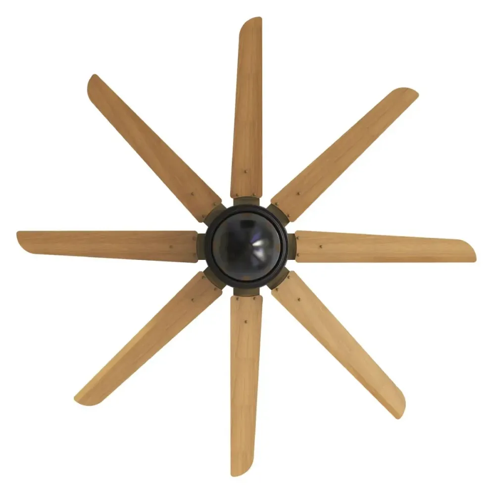 Octet ES Special Finish Ceiling Fan| Walnut Black Nickel |1320mm| Remote Control | Havells
