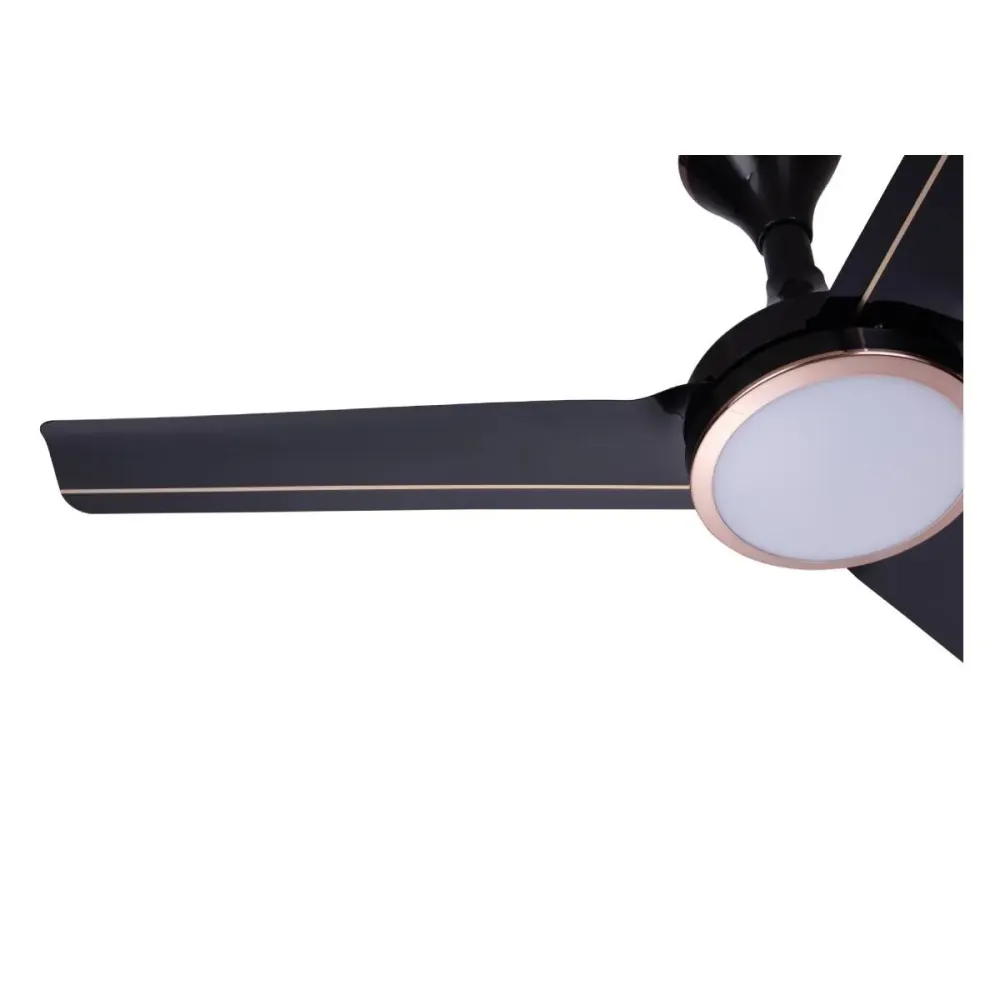 Ceiling Fan Trinity Under Light |1200mm |Metallic Black LT Copper |Havells