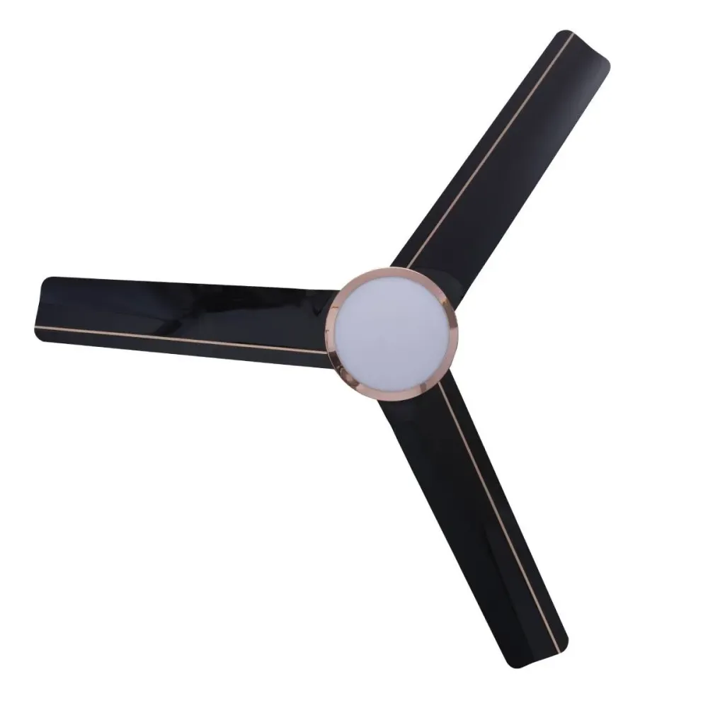 Ceiling Fan Trinity Under Light |1200mm |Metallic Black LT Copper |Havells