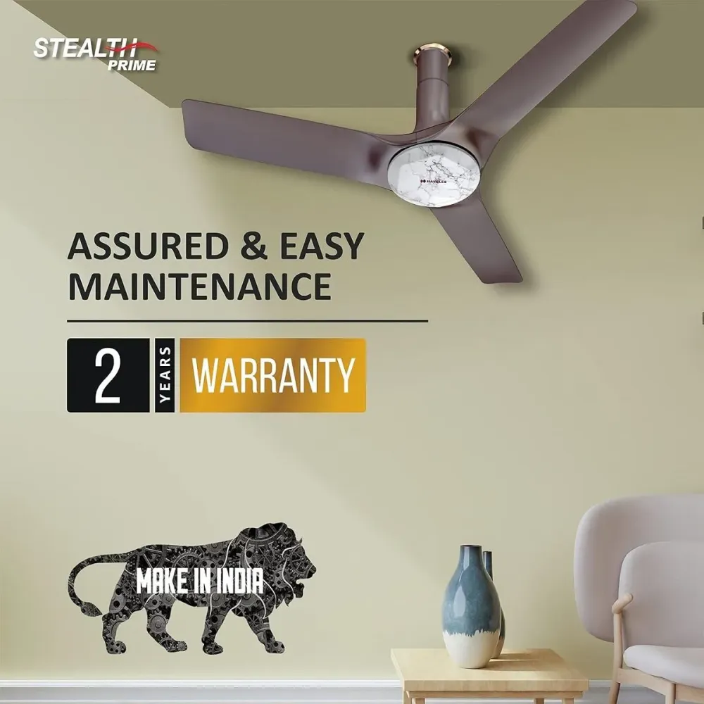 Stealth Prime  Ceiling Fan | 1200mm BLDC+ | Remote Contro l Havells