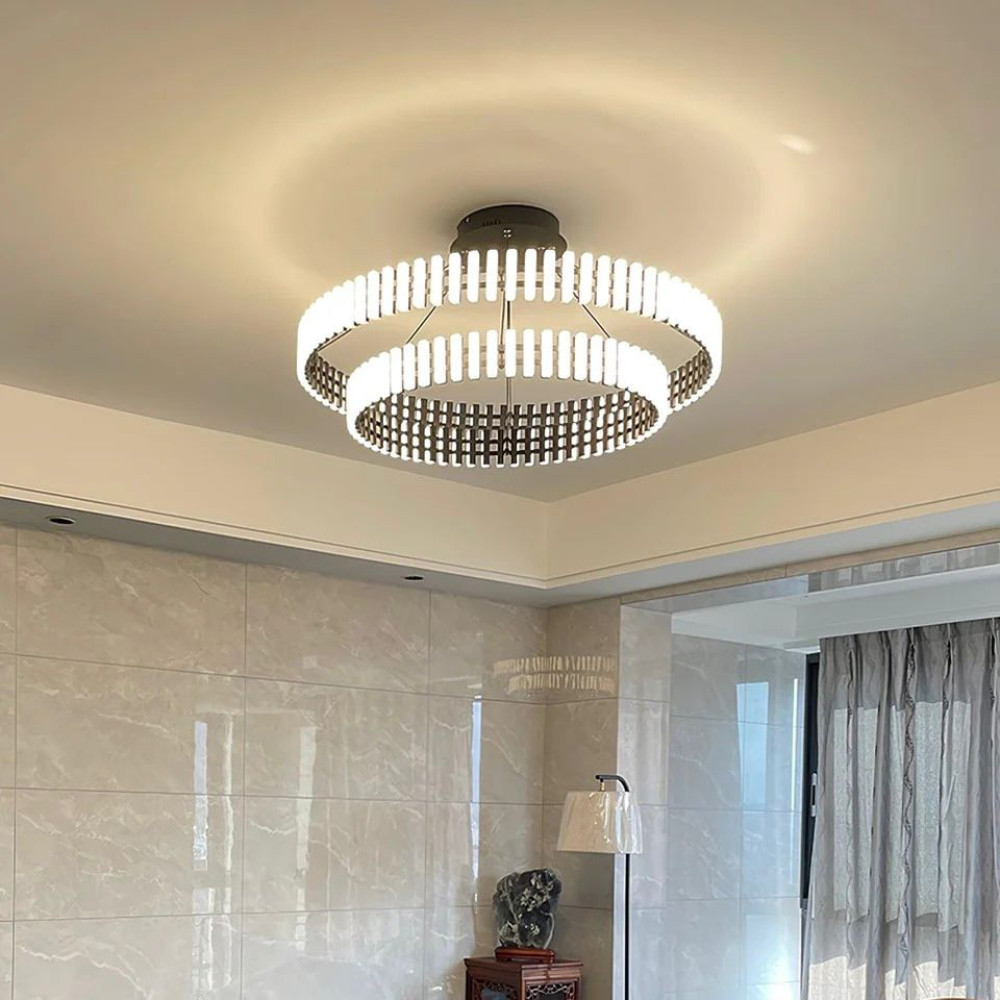 Carousel-Inspired Chandelier Lights | Integrated LED Rings | Jagmag Lights