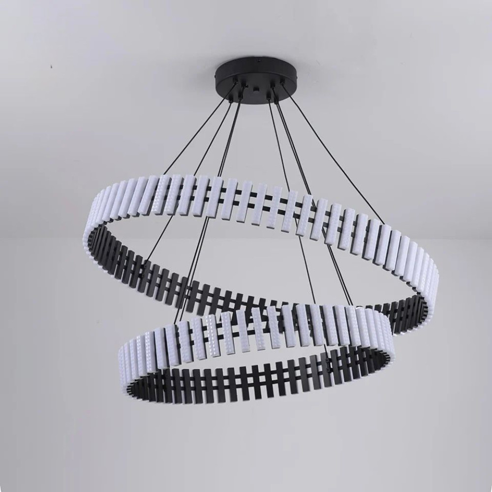 Carousel-Inspired Chandelier Lights | Integrated LED Rings | Jagmag Lights