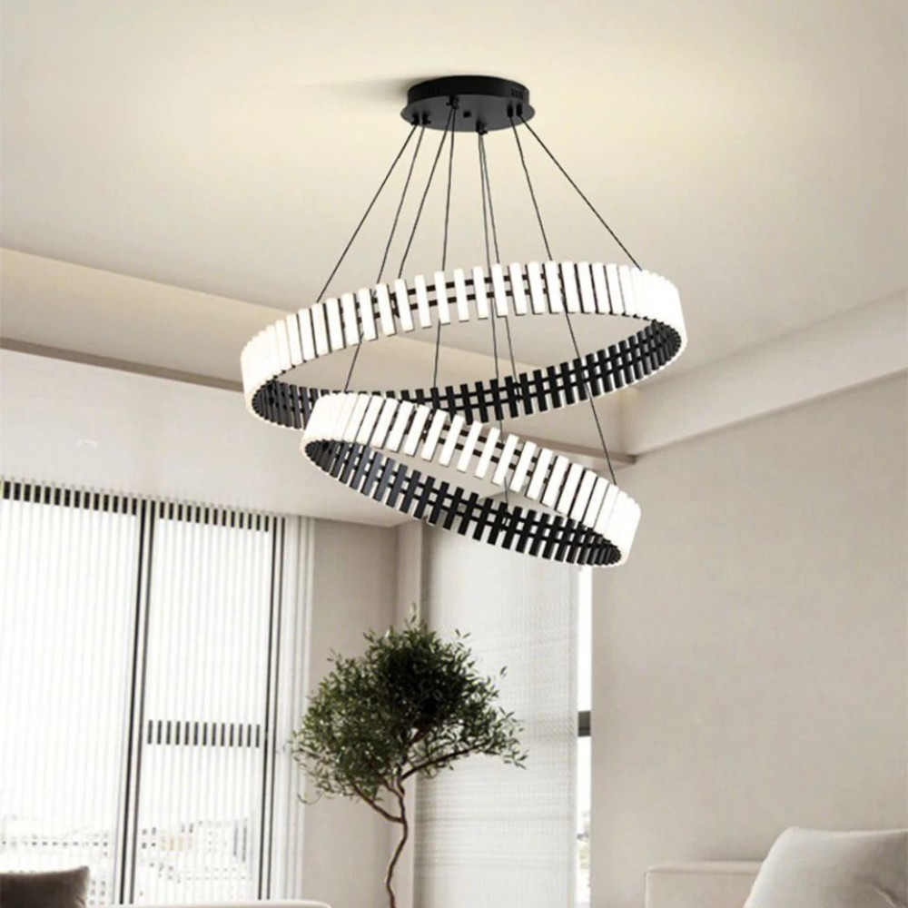 Carousel-Inspired Chandelier Lights | Integrated LED Rings | Jagmag Lights