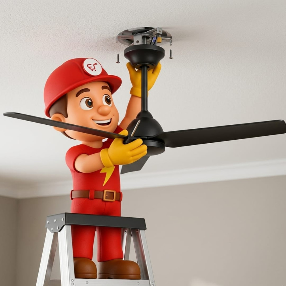Ceiling Fan Re-Installation |Electric Ji