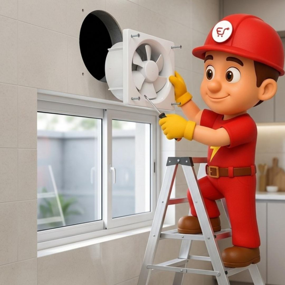 Exhaust Fan Re-Installation |Electric Ji