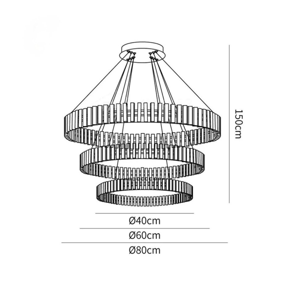 Carousel-Inspired Chandelier Lights | Integrated LED Rings | Jagmag Lights