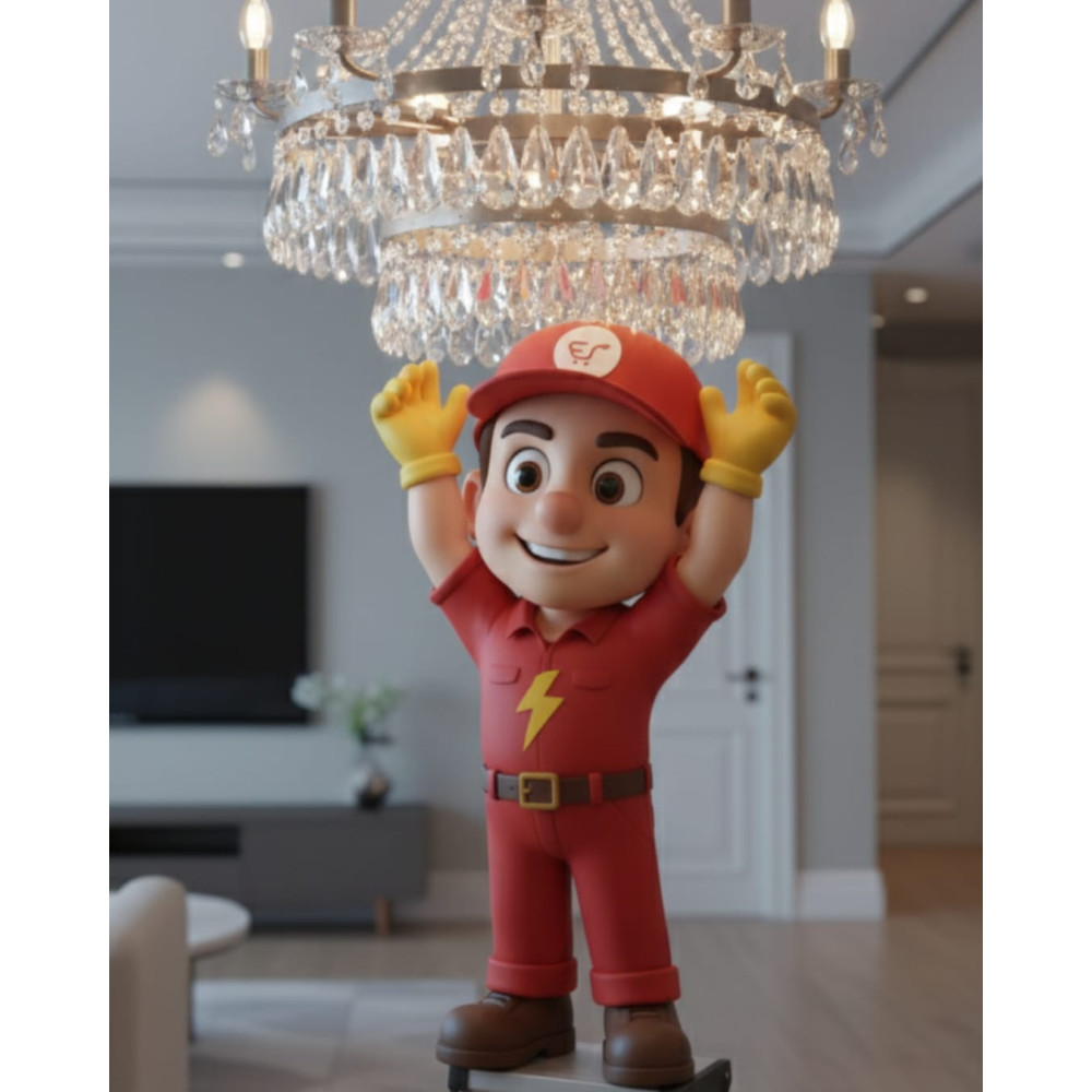 Chandelier Installation Medium |Electric Ji