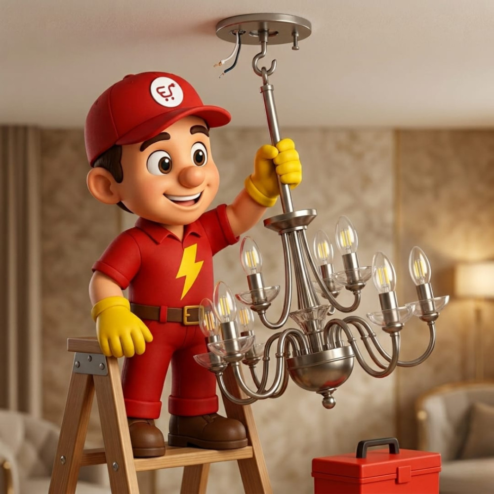 Chandelier Re-Installation Medium |Electric Ji