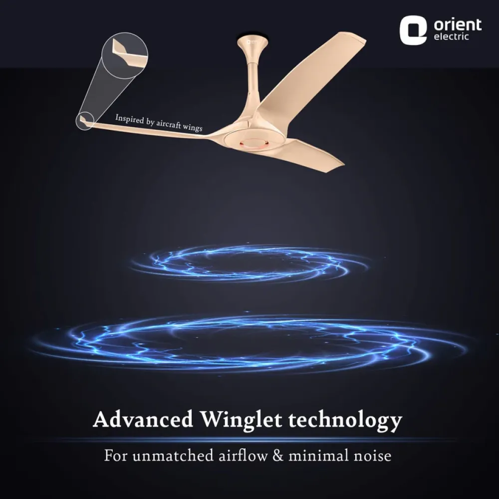 Aerostorm Premium Ceiling Fan | 1320mm/1200mm | Orient