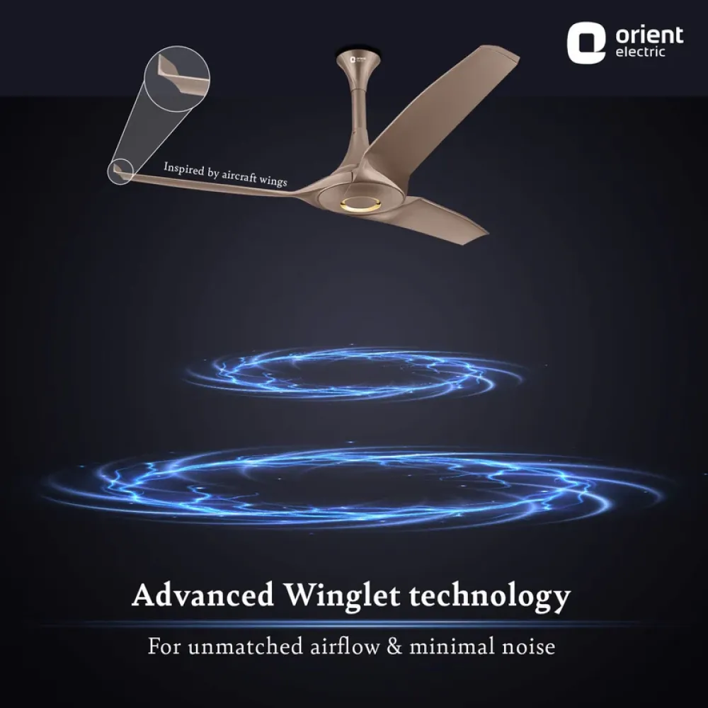 Aerostorm Premium Ceiling Fan | 1320mm/1200mm | Orient