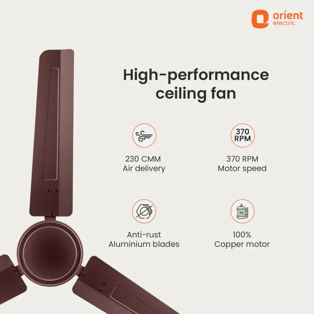Falcon 400 Ceiling Fan | 1200mm | Orient