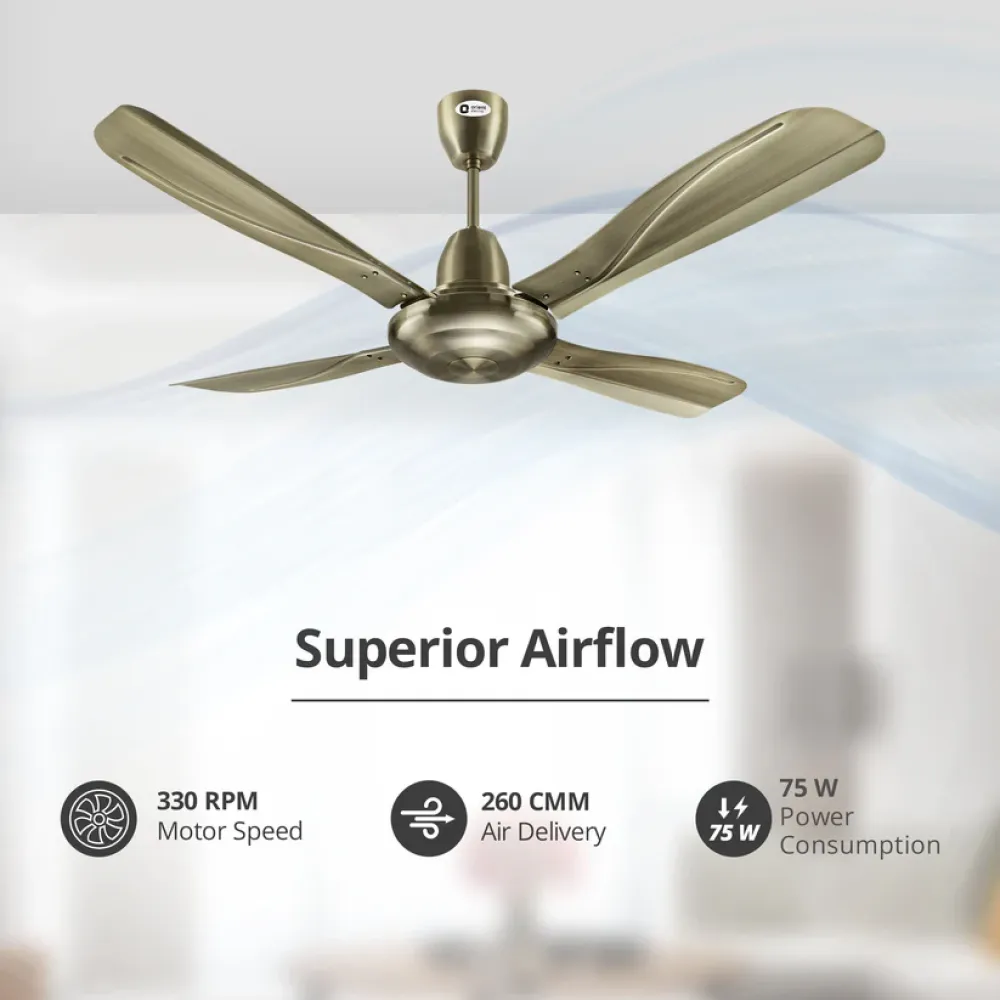 Stallion 4 Blade Ceiling Fan | 1320mm | Orient