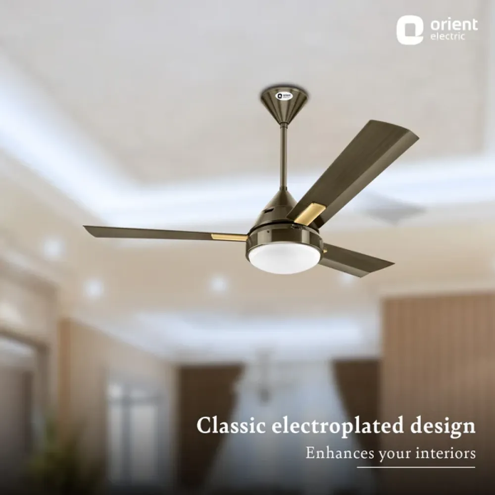 Spectra with Remote & Underlight Ceiling Fan |  1200mm | Remote Control | Orient