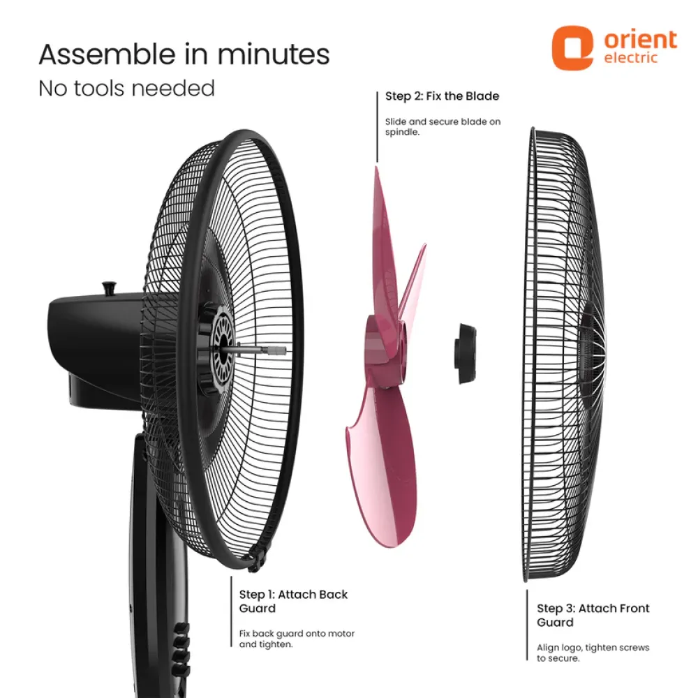 37 Neo High Speed Pedestal Fan | 400mm | Orient