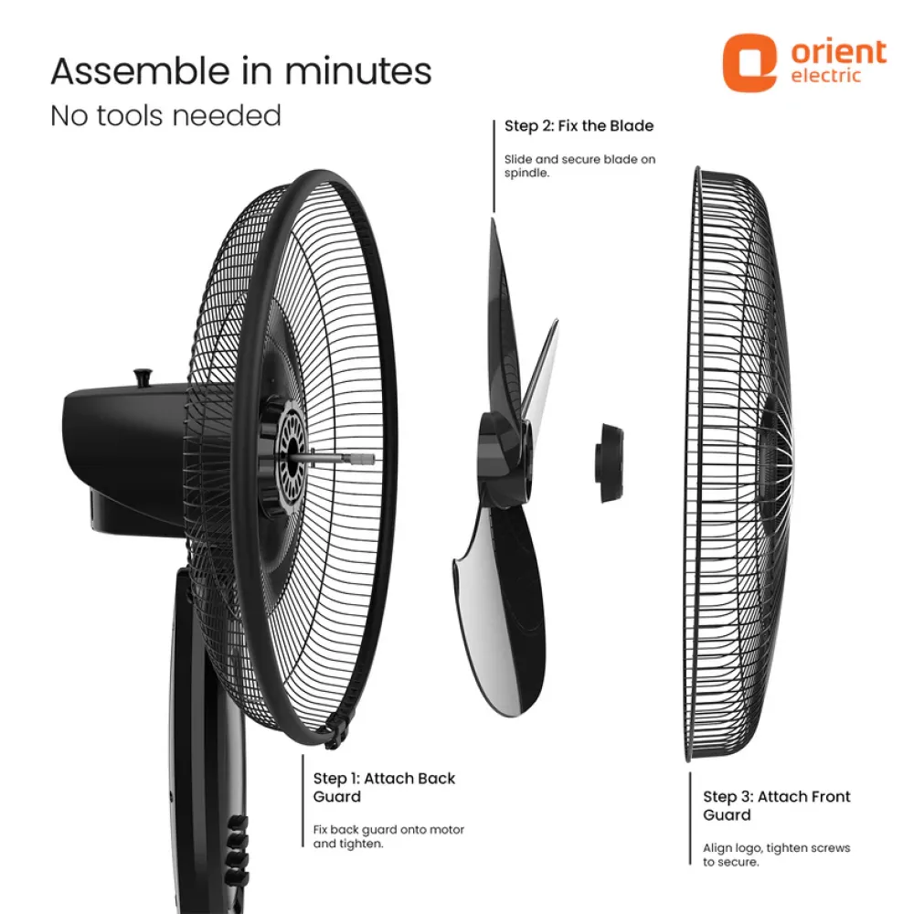 37 Neo High Speed Pedestal Fan | 400mm | Orient