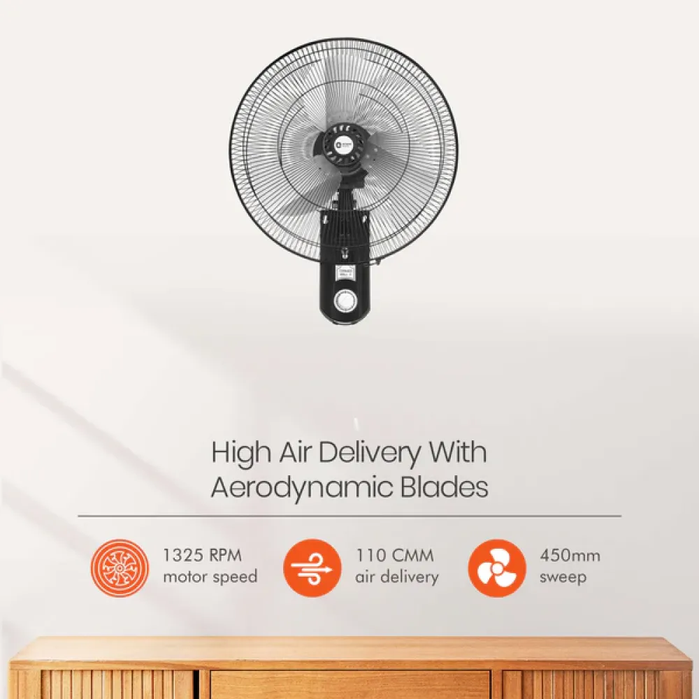 Tornado Wall-II Wall Fan | 450MM | Orient