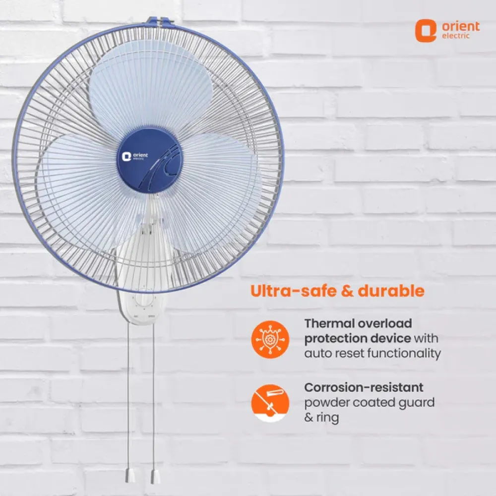 Wall 44 with CTX Technology Silent Wall Fan | 400mm | Orient