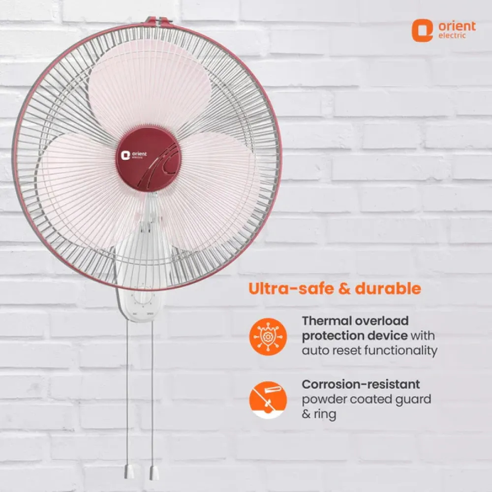Wall 44 with CTX Technology Silent Wall Fan | 400mm | Orient