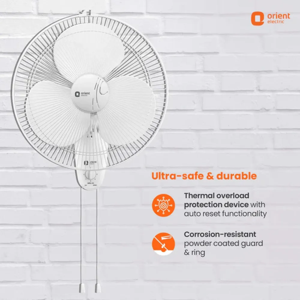 Wall 44 with CTX Technology Silent Wall Fan | 400mm | Orient