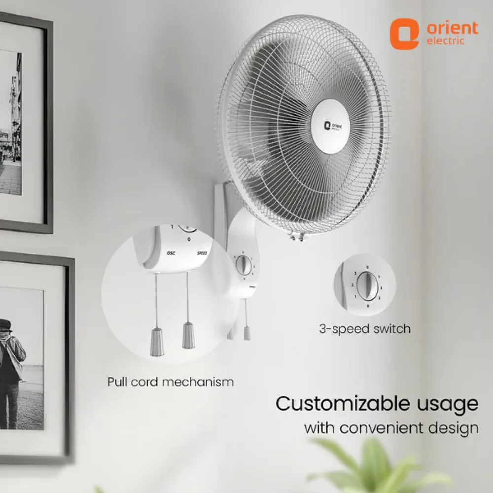 47  3-in-1 High Speed Wall Fan | 400mm | Orient